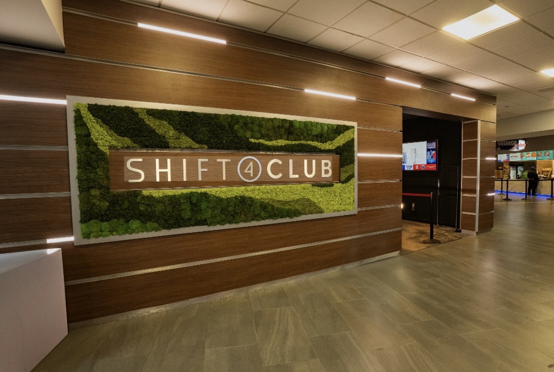 Shift4 Club entrance at Xfinity Mobile Arena